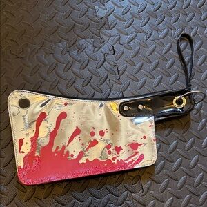Kreepsville 666 Cleaver glitter clutch purse